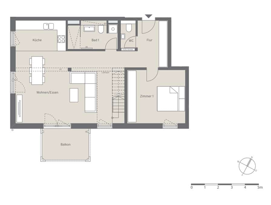 Grundriss Wohnung 2.25